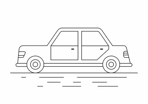 Sedan car Stock Illustration