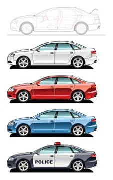 Sedan Stock Illustration