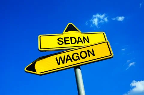 Sedan vs Wagon Stock Photos