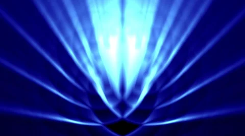 Sedate abstract looping background rays elegant shimmering blue reverse Stock Footage 40416586