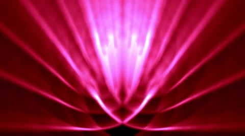 Sedate abstract looping background rays elegant shimmering rose red Stock Footage 40417725