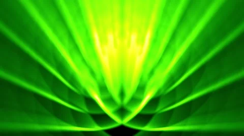 Sedate abstract looping background rays elegant shimmering green Stock Footage 40475368