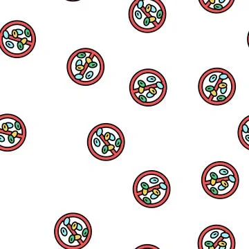 Sedatives addiction vector seamless pattern Stock Illustration
