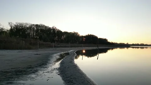 Seddin river evening Stock Footage 221249710