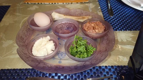 Seder Plate Stock Footage 111199733