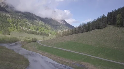 Sediment of glacier forming stunning structure Stock Footage 99661237