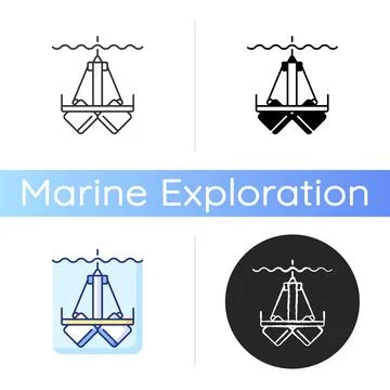 Sediment sampling icon 스톡 일러스트
