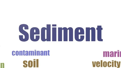 Sediment Tag Cloud Animated Isolated On White 스톡 동영상 103663502