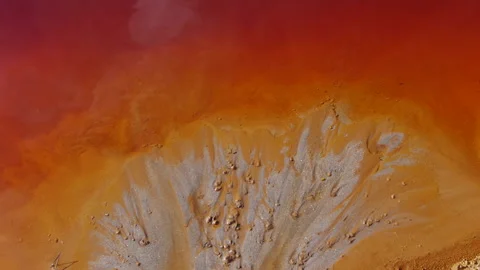 Sediments in Rio Tinto Stock Footage 103057229