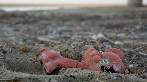 Sediments on a River Mouth Stock Footage 97837304