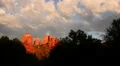 Sedona 05 Cathedral Rock and Clouds at Sunset HD Footage