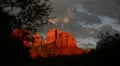 Sedona 07 Cathedral Rock and Clouds at Sunset HD Footage