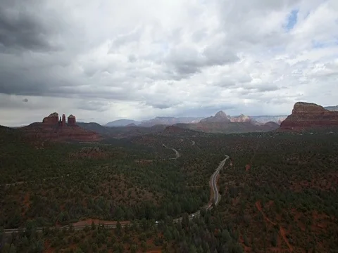 Sedona Aerials Stock Footage 72500298