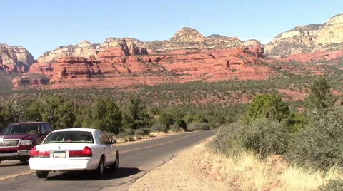 Sedona, AZ backroad Stock Footage 48010362