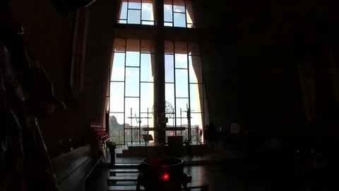 Sedona Chapel Interior Stock Footage 87775563