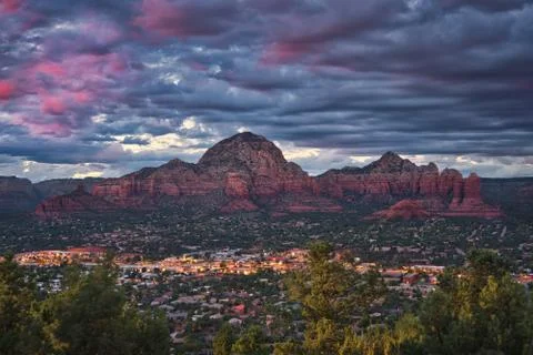 Sedona $ Clouds Stock Photos