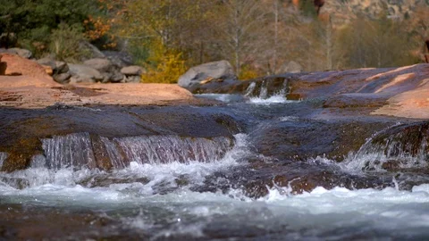 Sedona flowing stream Stock Footage 109624013