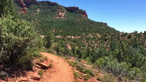 Sedona Hiking Stock Footage 75432059