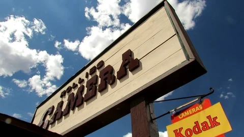 Sedona Rollie's Camera Sign Stock Footage 87803238