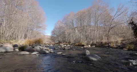 Sedona Stream Low Angle Shot of River Stock Footage 146663078