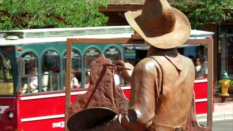 Sedona Trolley Stock Footage 87803343