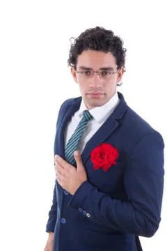 Seducer in suit Stock Photos