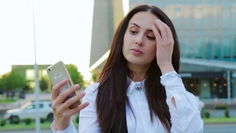Seductive business lady taking selfie in business environment Stock Footage 76710083