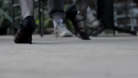 Seductive Dancers' Feet Stock Footage 80784818