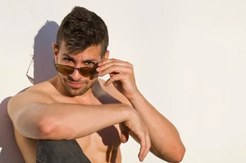 Seductive guy Stock Photos