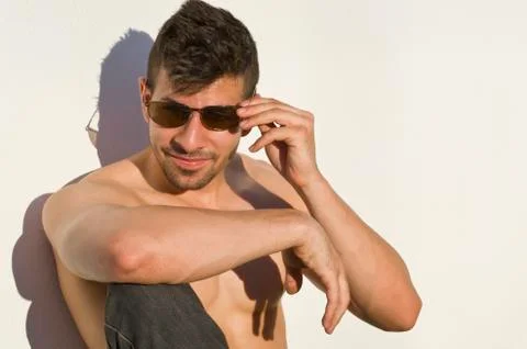 Seductive guy Stock-Fotos