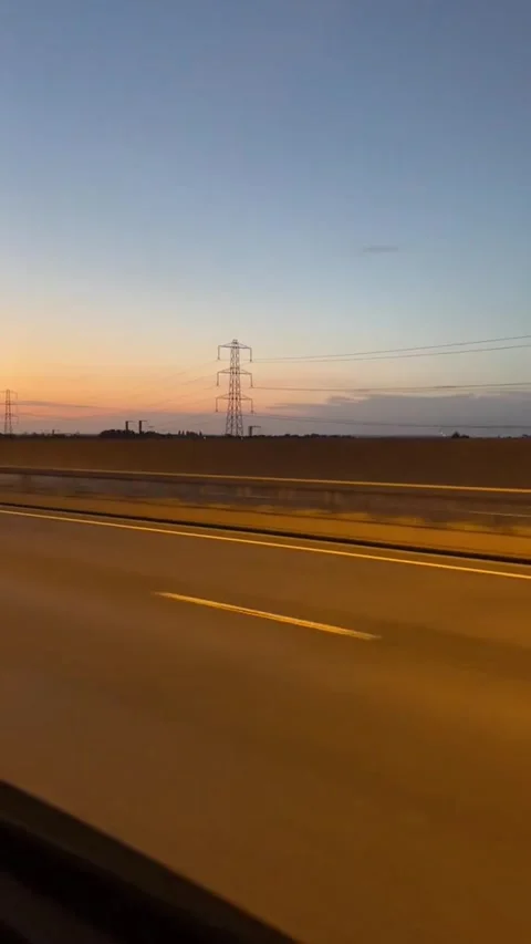 See beautiful scenery while driving 動画素材 243665440