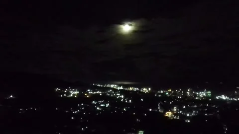 See the beauty of the lights at night Stock Footage 246502830