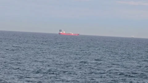 See with big ship view Stock Footage 274077177