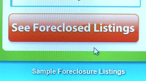 "See Foreclosed Listings" Button, Find click. Internet Search Engine. Stock Footage 10757051