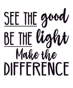 See Good Be Light Make Difference Illustrazione stock