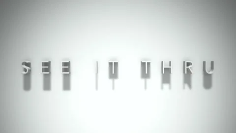 see it thru 3D title animation with shad... | Stock Video | Pond5