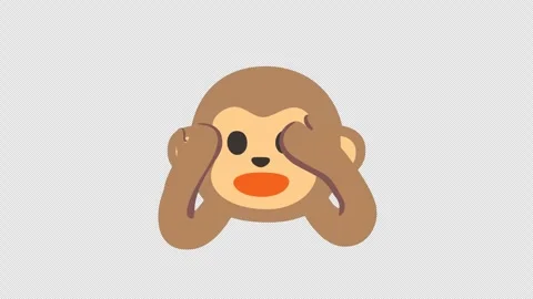 See No Evil Monkey Emoji Animated on a Transparent Background. 動画素材 282243423