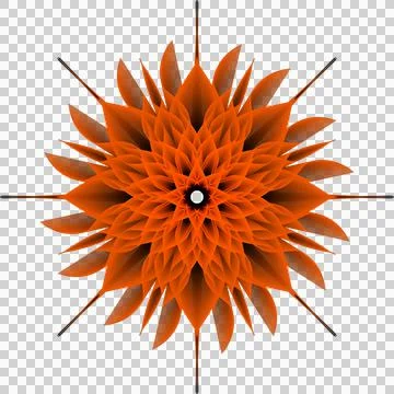 See Orange flower Illustrazione stock