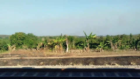 See outside through the window of train. 스톡 동영상 341827400
