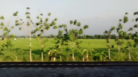 See outside through the window of train. 스톡 동영상 341827582
