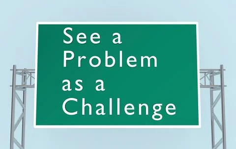 See a Problem as a Challenge concept Stock Photos