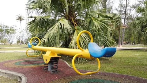 See Saw at playground Stock-Footage 101159962
