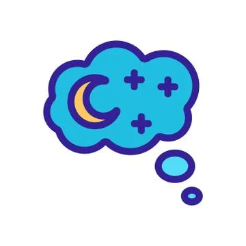 See the sleep icon vector. Isolated contour symbol illustration 스톡 일러스트