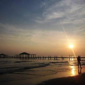 See the sunset Foto stock