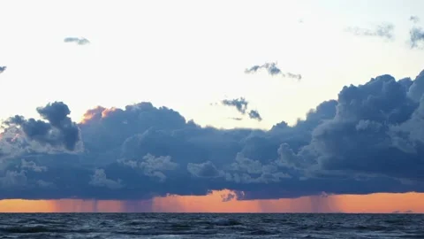 See sunset timelapse Stock Footage 138654371