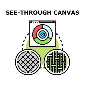 See through canvas designing web page concept Stock-Illustration