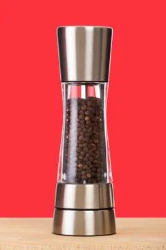 See through pepper mill Stock Photos