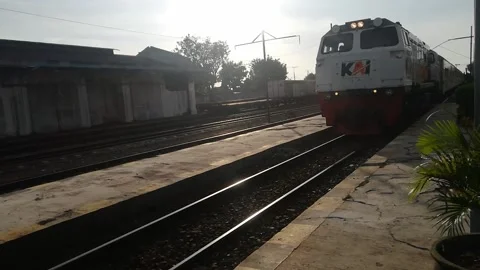 See the train up close Stock Footage 217451728