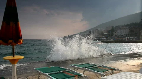 See wave splash Stock Footage 531427