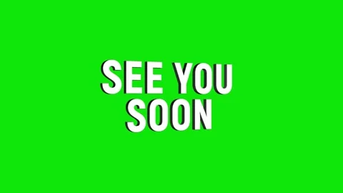See you soon 3d text animation with horizontally word rotating effect. seam.. Stock Footage 313775240